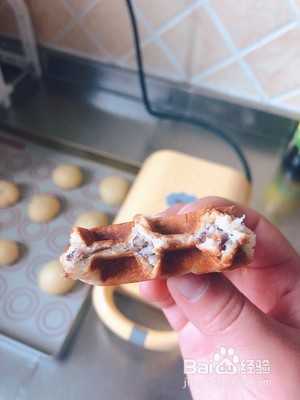蜜豆华夫饼的做法