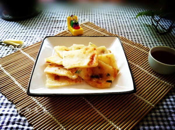 椒盐榨菜葱油饼