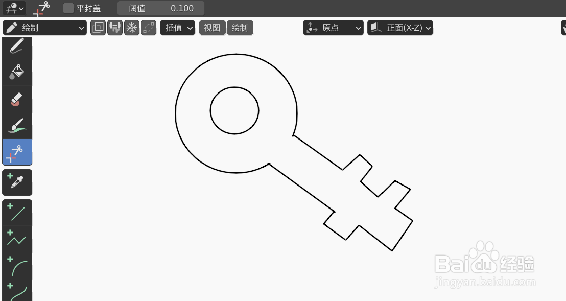 如何使用blender2.9快速设计锁匙简图模型