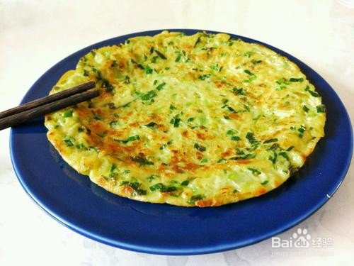 平底锅煎韭菜饼的做法