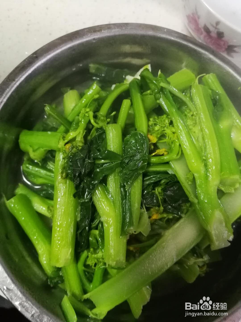 鸡汤煮青菜花