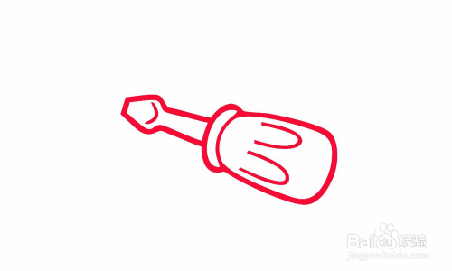 简笔画螺丝刀怎么画?