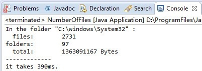 <b>Java获取文件夹下所有文件夹以及文件数目</b>