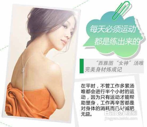 西雅图“女神”汤唯减肥秘诀