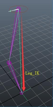 腿部节点绑定：三套骨骼IKFK的切换