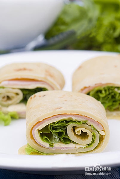 如何用橄榄油做火腿蛋饼