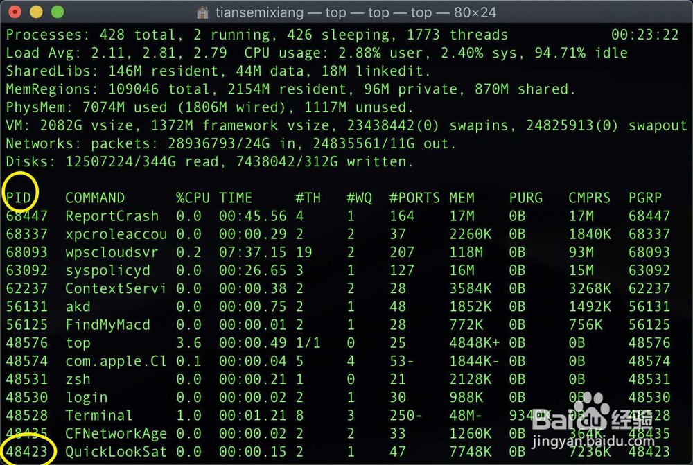 mac的terminal怎么中断进程