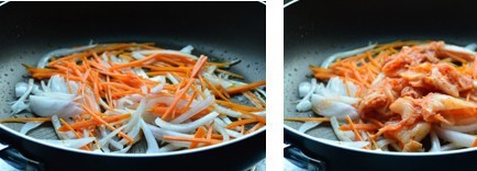 教你如何制作辣白菜炖年糕