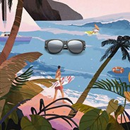 卡仕曼风格的创意眼镜贴图