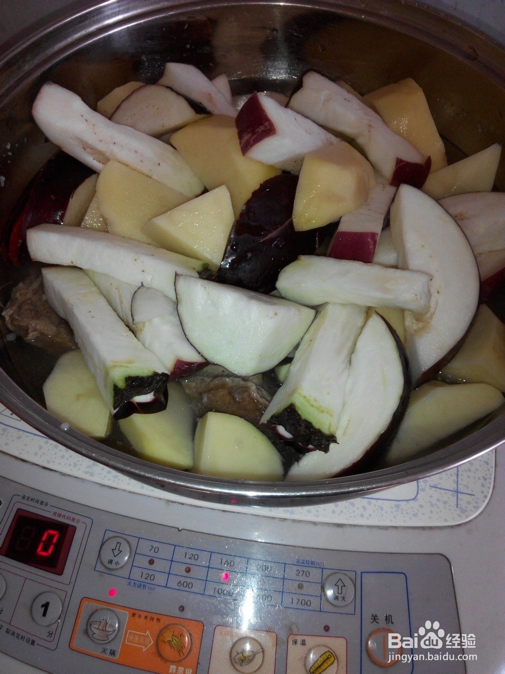 老汤炖土豆茄子