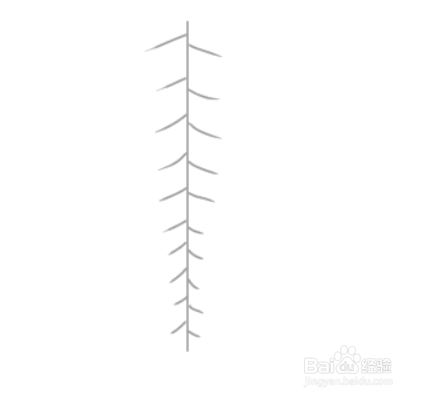 如何简单地画紫藤花