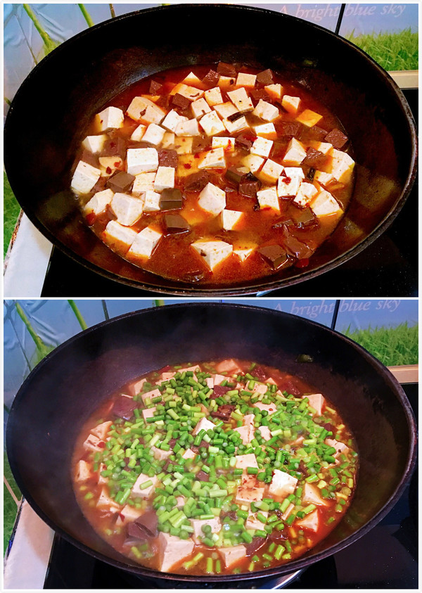 烩双色豆腐的做法