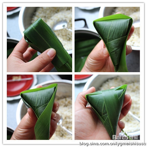 针穿粽子:黄芪蜜枣粽