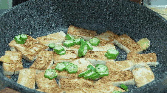 秋葵豆腐