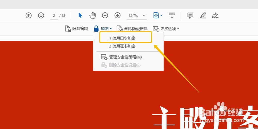 怎么给PDF文件加密？