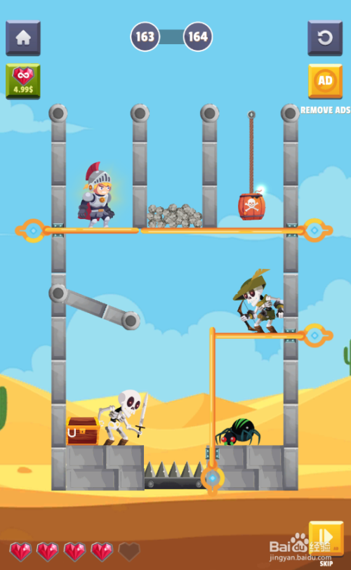 Hero Puzzle Pin的Level 163如何过关