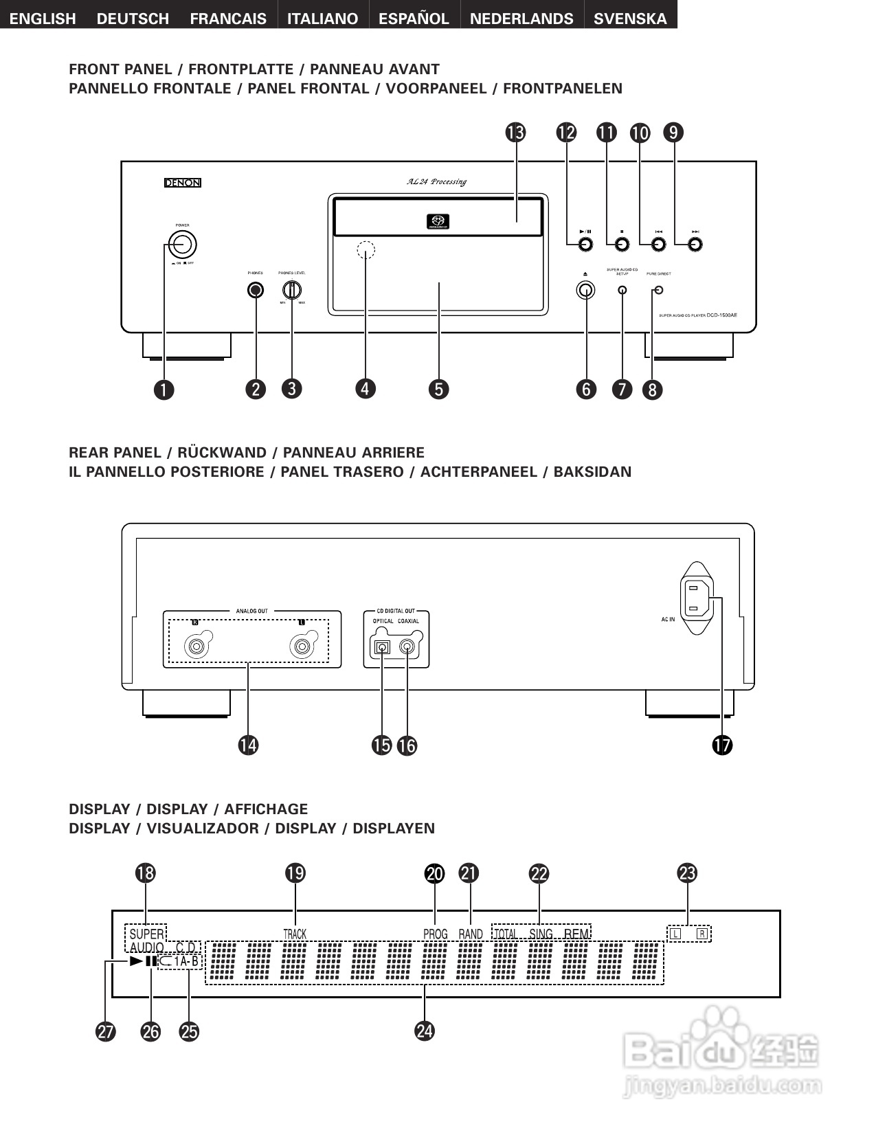 天龙DCD-1500AE 型CD播放器:[1]