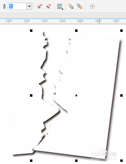 CorelDRAW X8轻松制作照片撕裂效果