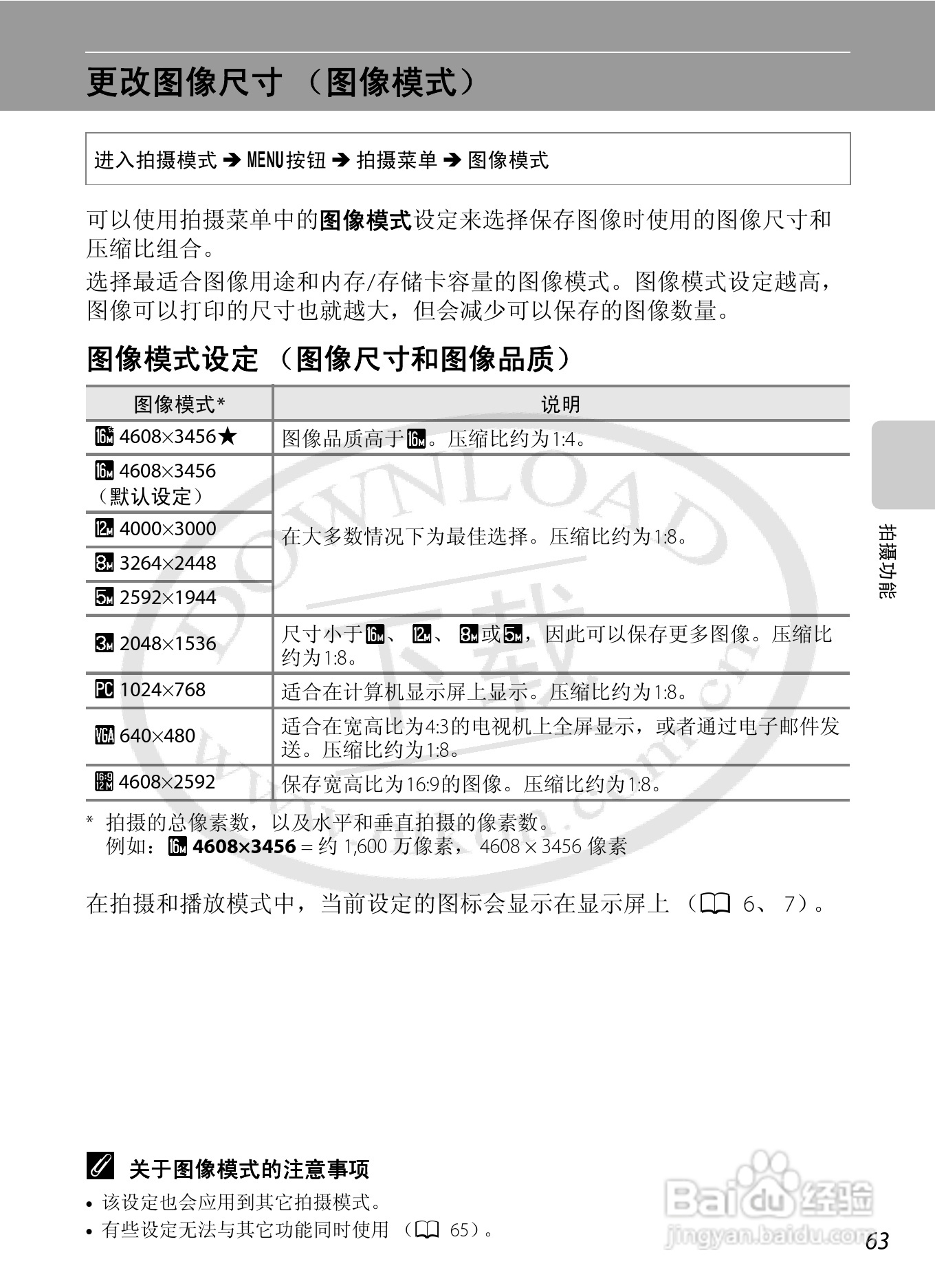 尼康COOLPIX S6200数码相机使用说明书:[8]