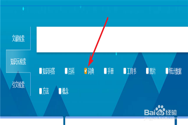 在中国知网如何进行词典搜索