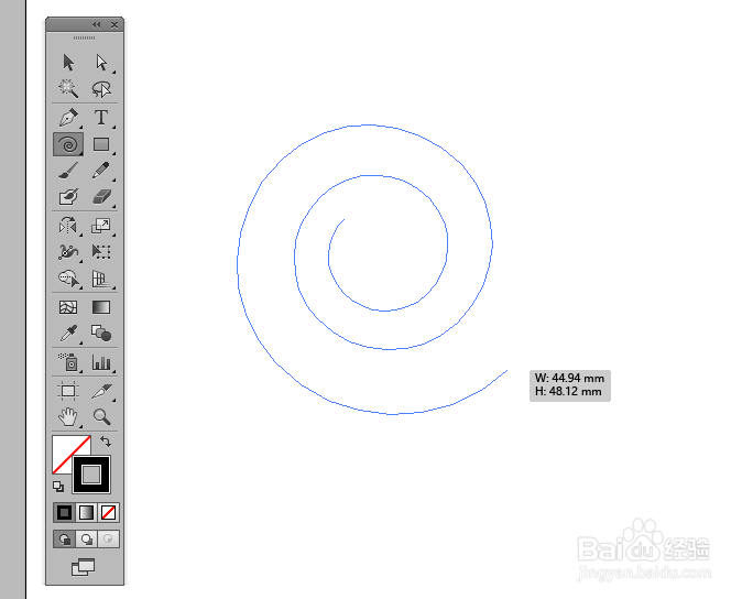 illustrator 中的螺旋线工具