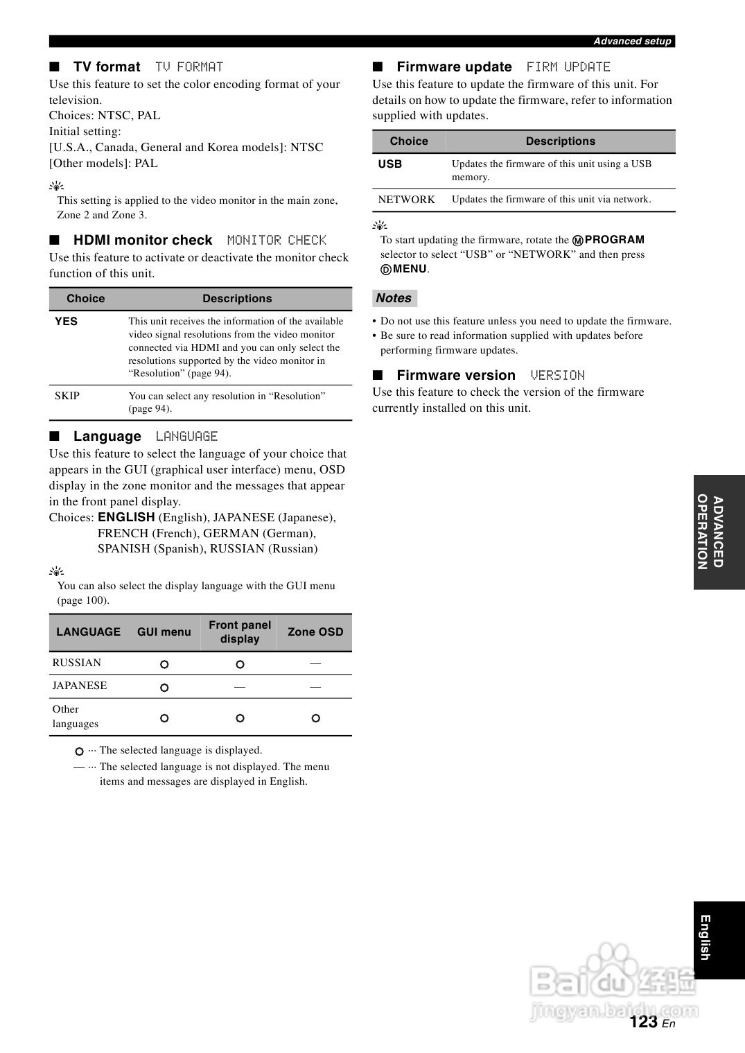 YAMAHA RX-V3900功放说明书:[7]
