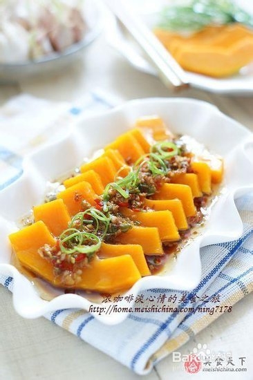 蒜酥蒸南瓜做法