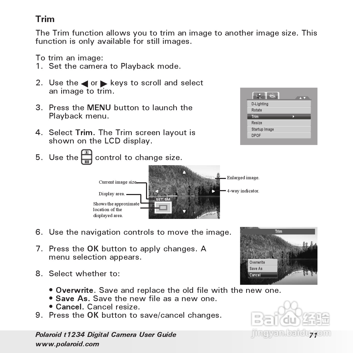 宝丽来Polaroid t1234数码相机使用说明书:[8]