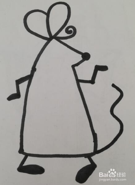 小老鼠的画法 小老鼠 的简笔画