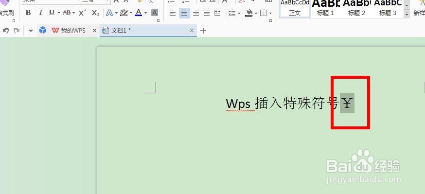 怎样在wps里面插入特殊符号
