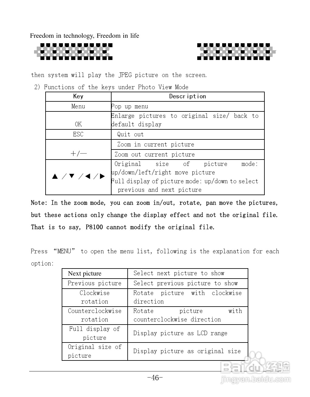 爱国者P8100数码相机伴侣王说明书:[5]