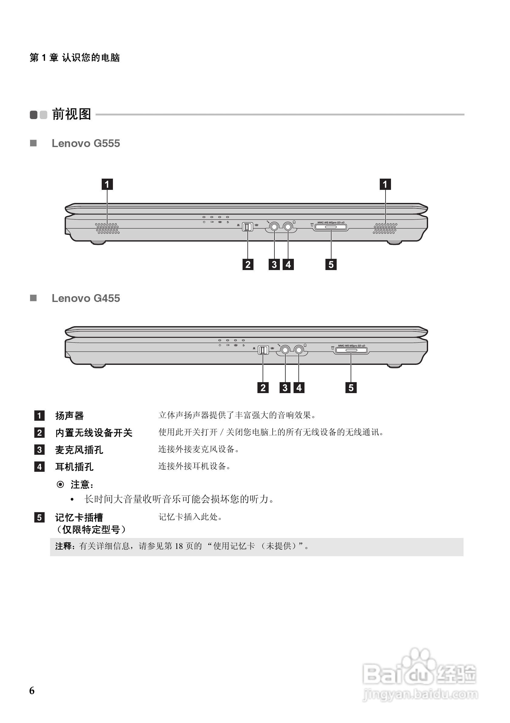 联想笔记本电脑G555型说明书:[2]