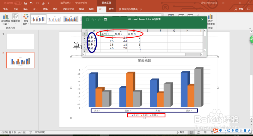 2016版PPT制作柱形图的方法