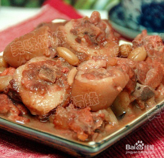 花生炆猪尾的做法