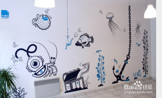 手绘墙帖设计