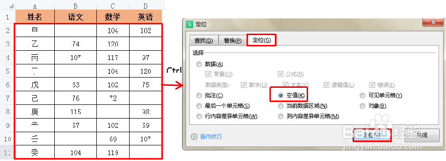 Excel小技巧—怎样为空白单元格批量添加相同值