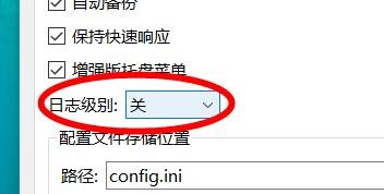 Snipaste日志级别如何配置为关