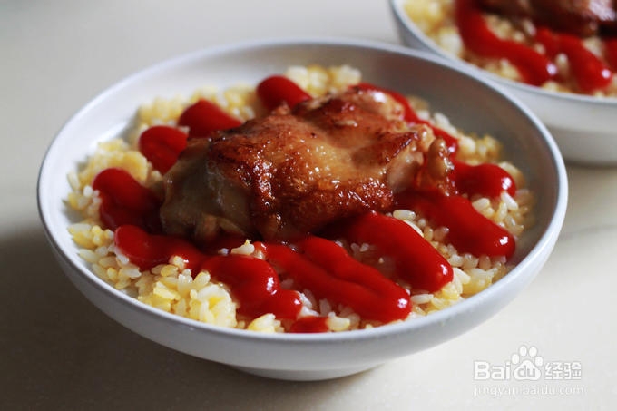 儿子最爱的鸡排番茄蛋焗饭