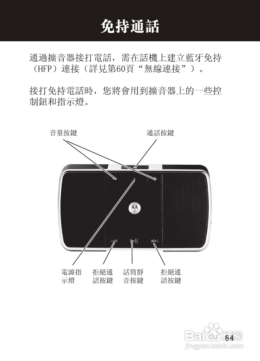 摩托罗拉EQ5蓝牙扬声器使用说明书:[7]