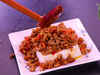 肉末蒸豆腐的做法