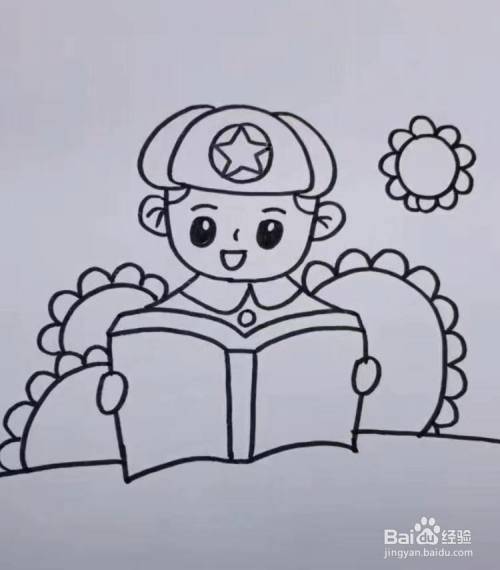 学习雷锋的主题画怎么画