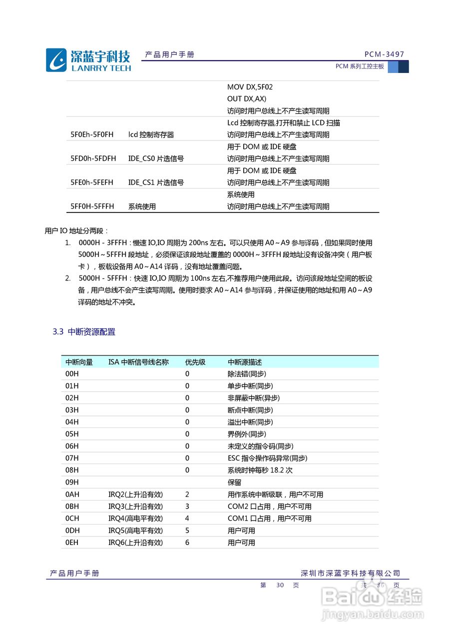 深蓝宇PCM-3497工业主板用户手册:[4]