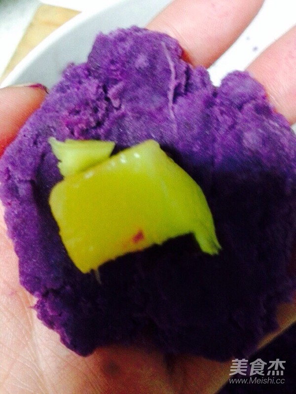 芒果紫薯糯米丸子