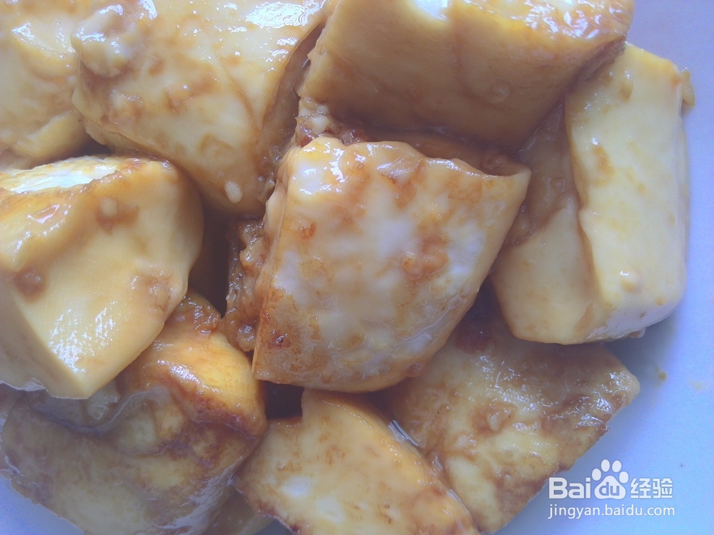 酱油焖嫩豆腐