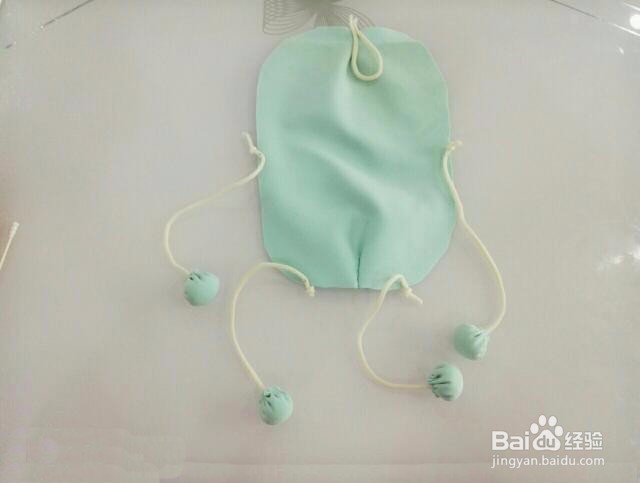 不织布绿豆娃娃