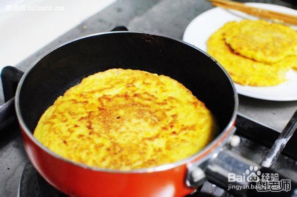 豆渣的吃法 南瓜豆渣鸡蛋饼的做法