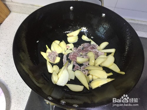 茨菇炒肉片做法