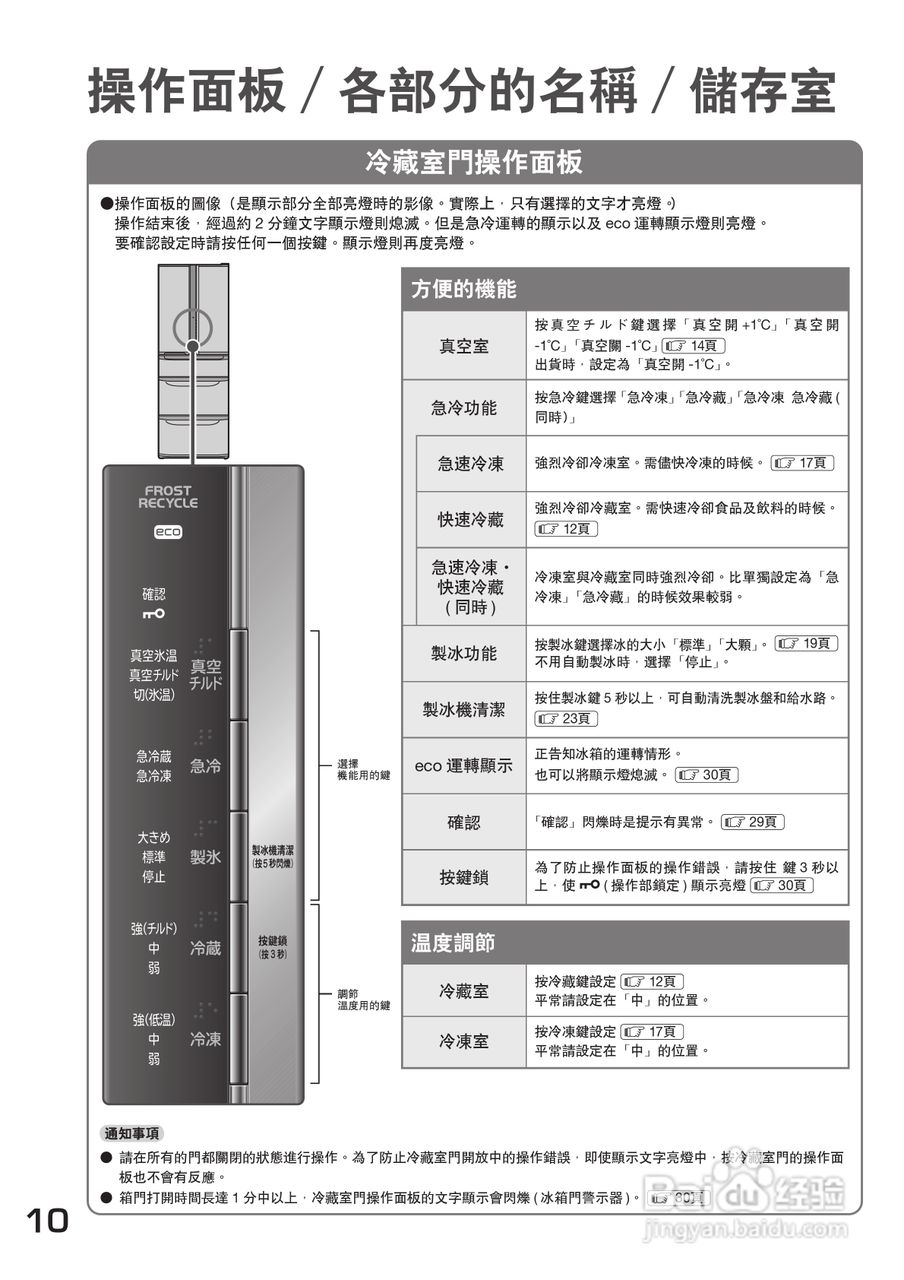 日立無霜全自動式多門電冰箱r-s51amj型使用說明書:[1]