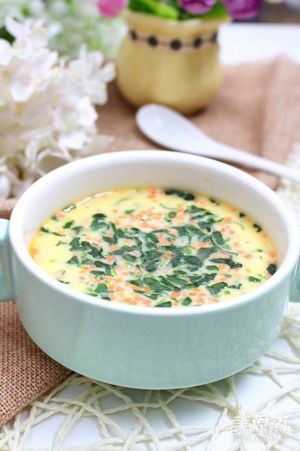 奶酪时蔬蒸蛋羹 宝宝健康食谱