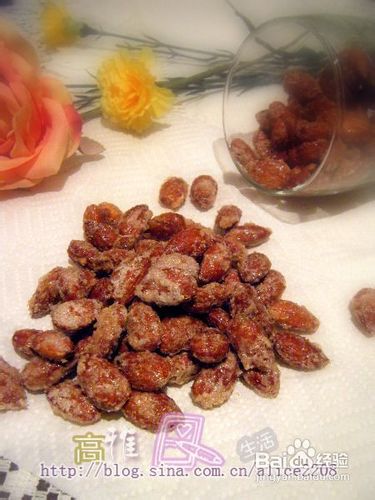 烤糖衣杏仁——富含维生素E的零食